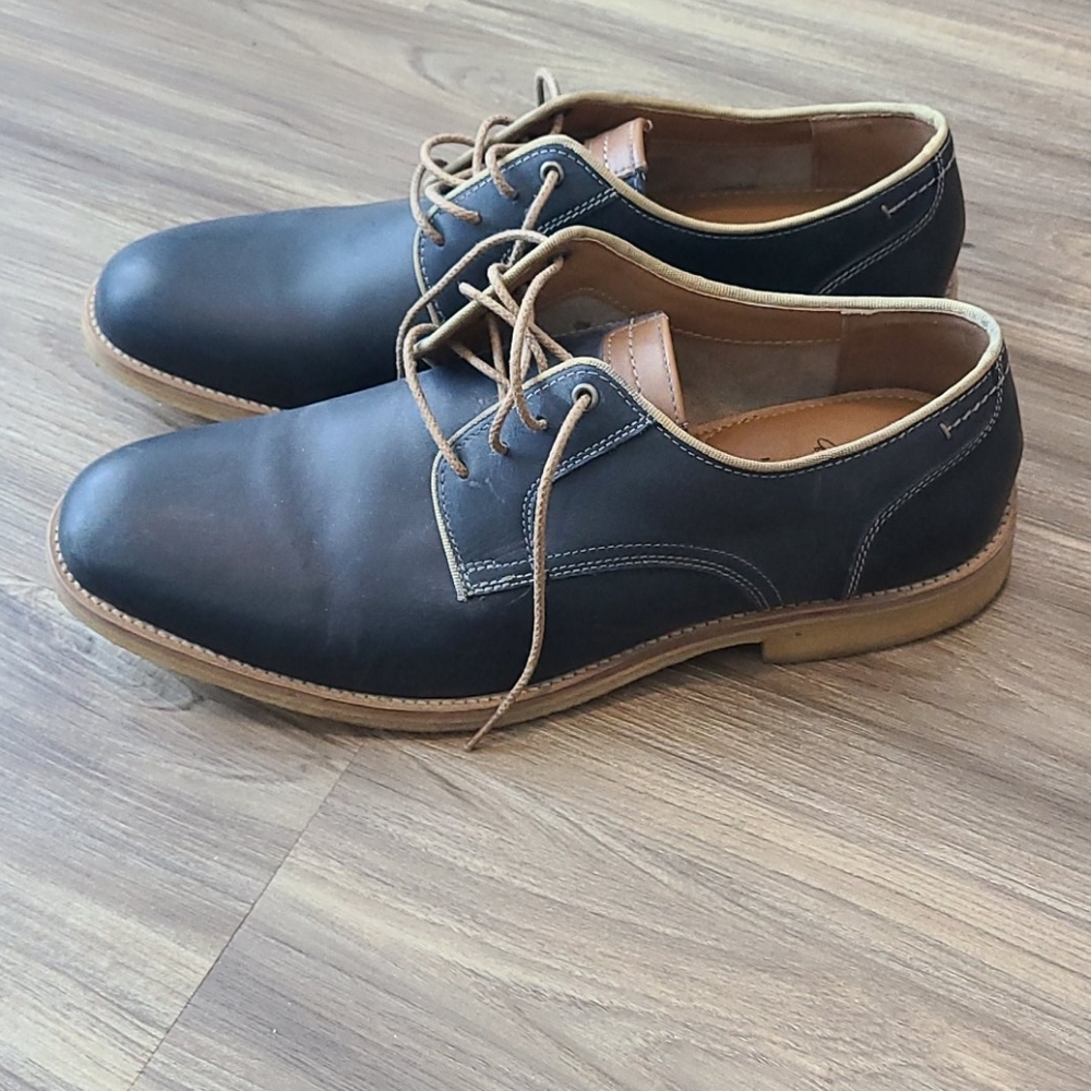 JOHNSTON & MURPHY, SIZE 14, NAVY